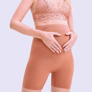 High Waist Shapewear Maternity Shorts|Seamless